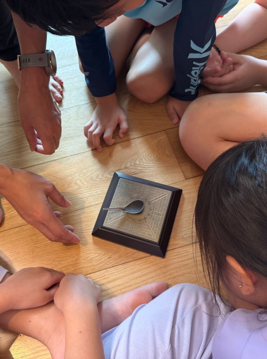 Ana Huang leading a Chinese culture activity at Haoxue Chinese
